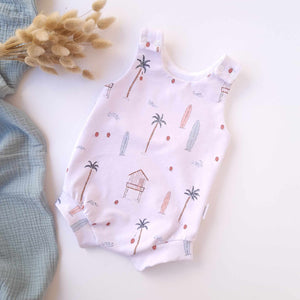 3-6M, 6-9M. Byron short romper